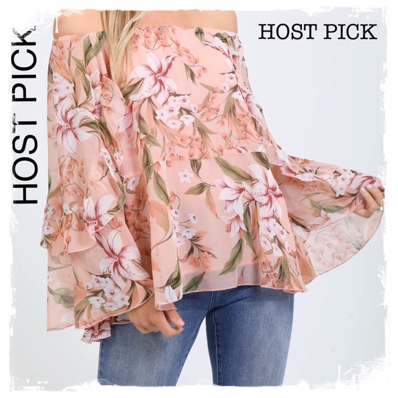 🌹HOST PICK🌹BNWT RAGLAN RUFFLE BLOUSE - Picture 3 of 3